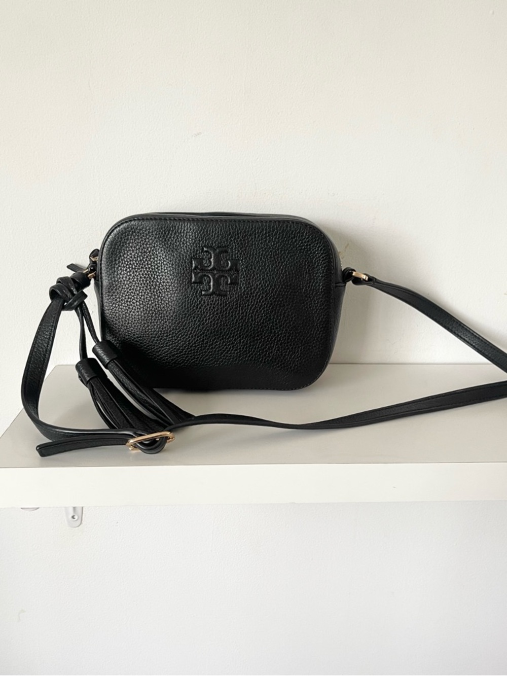 Tory Burch Tassel Black Crossbody Bag